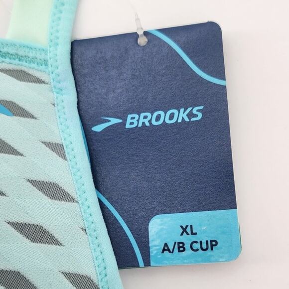 New NWT Brooks Uprise Crossback Ice Mesh XL A/B Cup Medium Impact Blue‎ - Picture 7 of 9